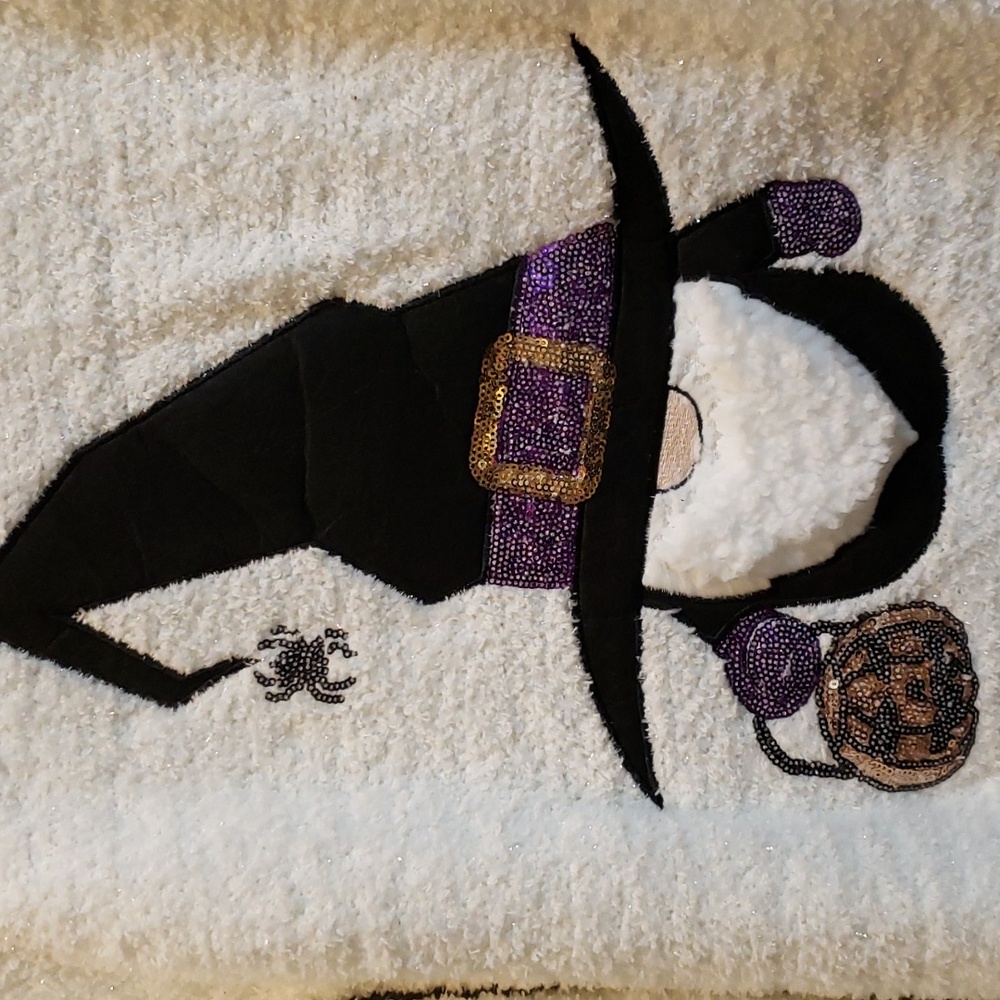 Poof! Cream Sweater with Witch Design - Picture 2 of 8